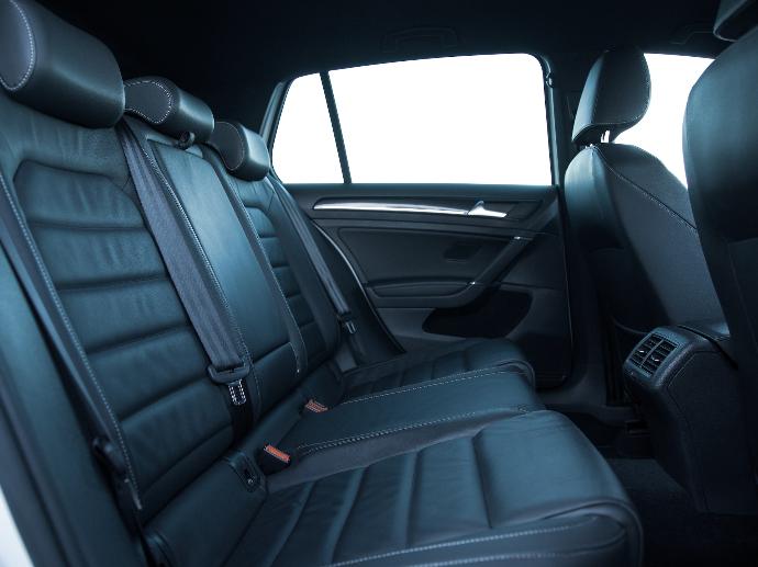black car seat in car